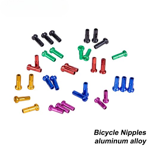 Bike Road Bicycle Nipples Ultralight High Strength Aluminum Alloy Colorful Spoke - Picture 13 of 27
