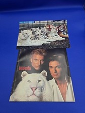 Vintage 1990 Siegfried & Roy At The Mirage Program Las Vegas Show & 8 X 12 Photo