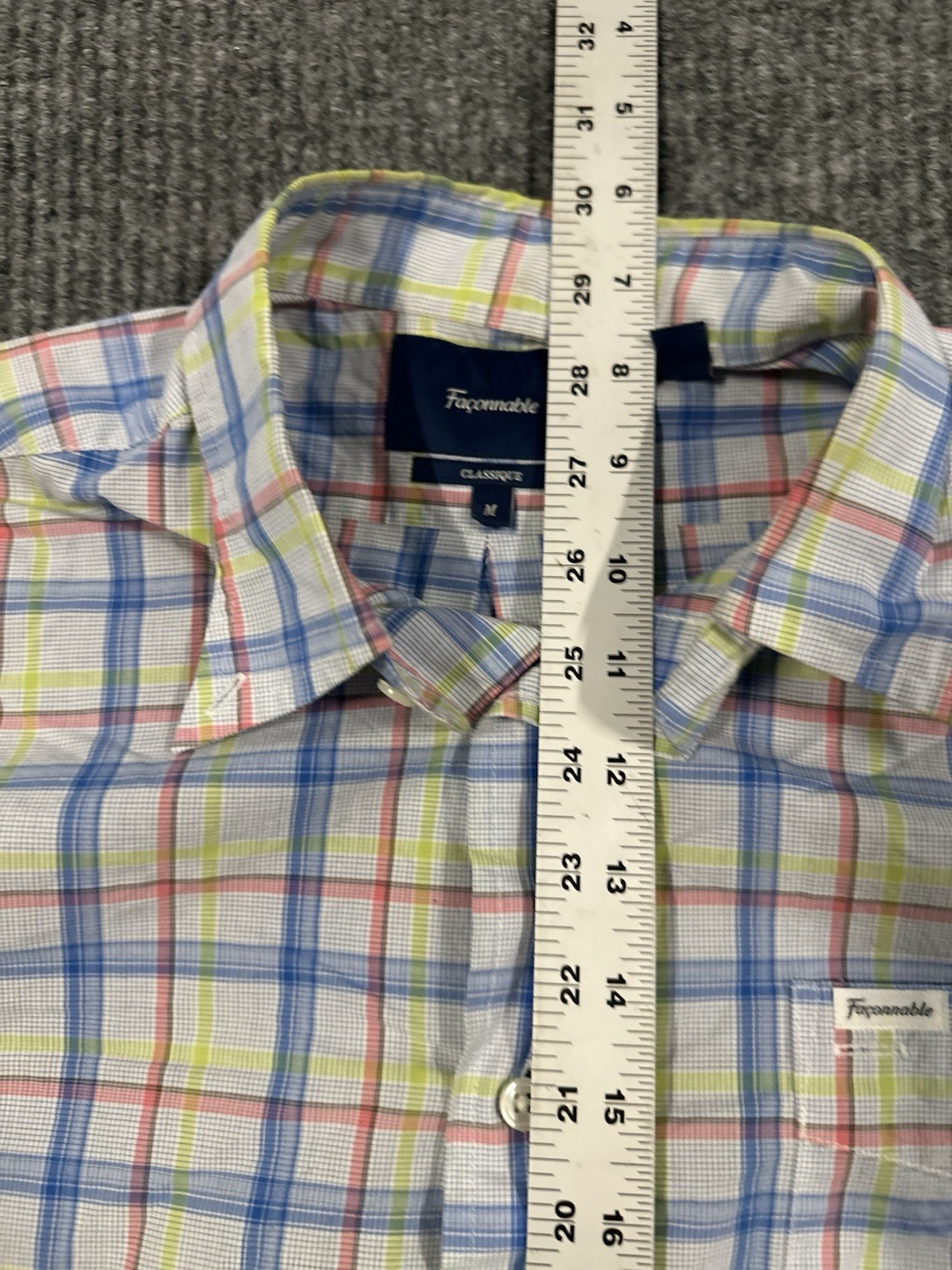 Faconnable Mens MediumButton up Classique long sl… - image 3