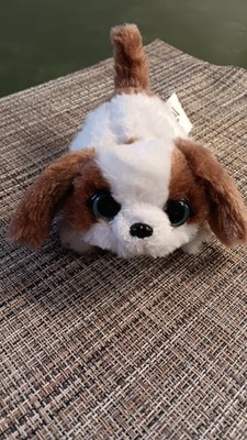 Fur Real Friends My Minis Puppy Dog Interactive Plush White Tan 5  WORKS Hasbro