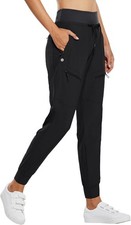 Women's Lightweight Hiking Pants with 5 Zippered Pockets