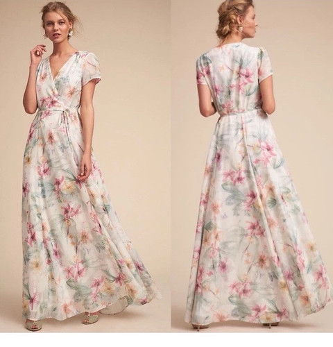 BHLDN YUMI KIM BRAUTJUNGFERN BLUMEN CALYPSO KLEID ANTHROPOLOGIE Größe M - Bild 1 von 12