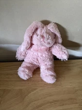 Animal Adventure Pink Bunny Rabbit Plush Animal Bow Floppy Ears 9" 2016 - EUC