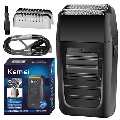 KEMEI 1102 Elektrorasierer Rasierer Folienrasierer Barttrimmer kabellos wiederaufladbar