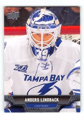 Anders Lindback 2013-14 Tampa Bay Lightning Card
