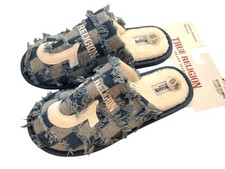 Womens True Religion Brand Jeans Slippers Checkers