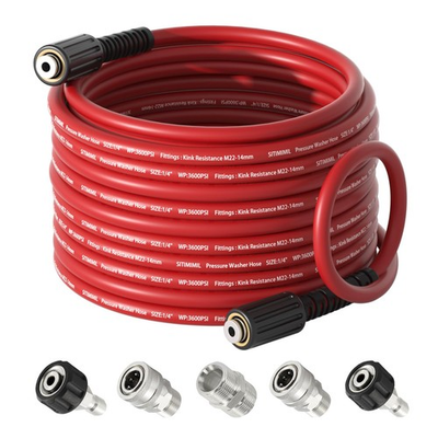 #ad Manguera Para Hidrolavadora Con Adaptadores De Acero Inoxidable De Lujo $73.40