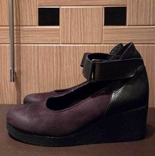EUC Arche Made in France Brown Platform Shoes Size 37 6.5