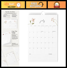 2026-2027 Floral Wall Calendar 8.5x11 - Beautiful Flower Designs, Monthly Planne