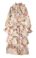 Zimmermann Brighton Tiered Frill Dress in Antique Floral 