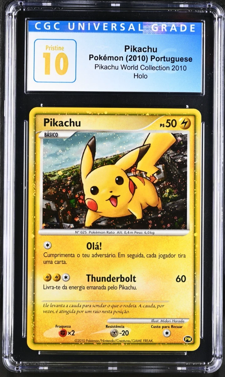 皮卡丘口袋妖怪TCG 个人收藏品卡牌游戏卡葡萄牙语| eBay