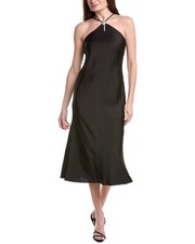 Adrianna Papell Solid Sleeveless Midi Dress Women's