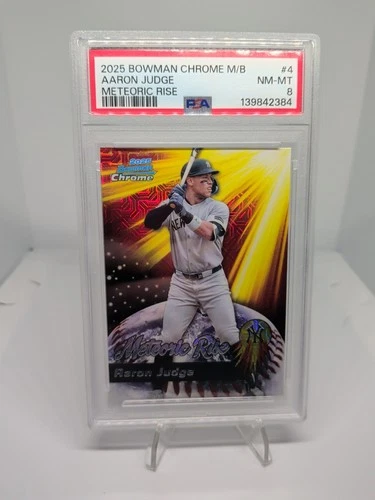 2025 Bowman Chrome - Meteoric Rise Aaron Judge #MR-4 PSA 8