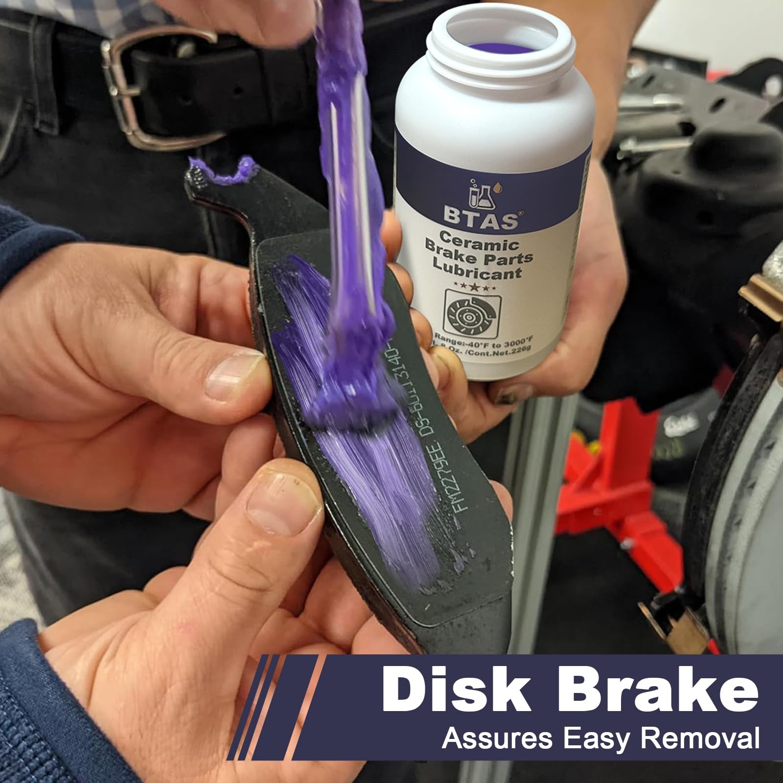 BTAS Brake Synthetic Ceramic Grease 8 oz,Anti SeizeSqueal Caliper Pad Pin Pa...