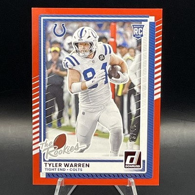 2025 Panini Donruss Rookie & Highlights Red #DRH-39 The Rookies Tyler Warren /49