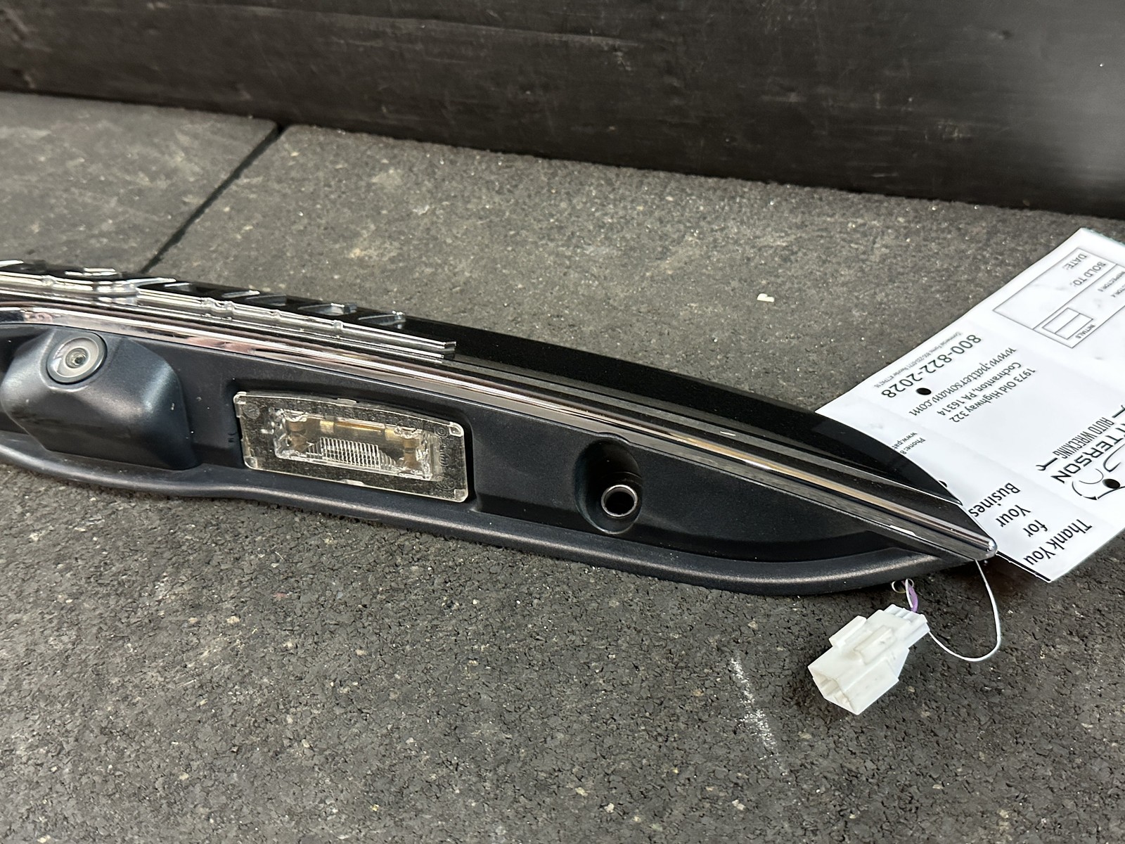 2019 MASERATI GHIBLI REAR DECK LID FINISH PANEL TRIM MOLDING