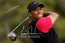TIGER  WOODS  -  8 1/2  X  11   GLOSSY  SIGNED  PHOTO  REPRINT