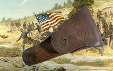 Custodia per pistola vintage in pelle 1880-1920