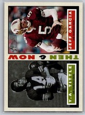 2001 Topps Heritage Football Then and Now #TN-TG Y.A. Tittle/Jeff Garcia - 49ers