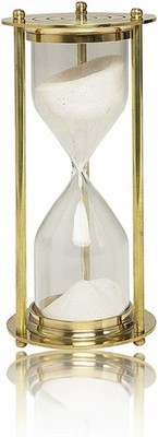 Sand Timer Hourglass Brass Nautical Maritime Hour Glass Vintage Sand Timer