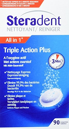 STERADENT TRIPLE ACTION PLUS 90 COMPRESSE - Immagine 2