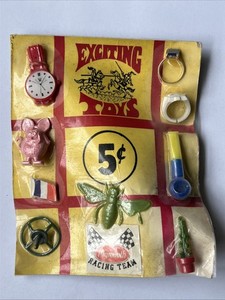 Vintage "Exciting Toys" Rat Fink Charm Plymouth Racing Cactus Hong Kong Toys