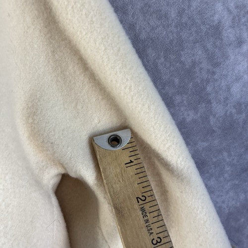 Abrigo Vintage Mujer Pequeño Beige Años 60 Botón con Cuello Retro Grande *Ver Descripción* - Imagen 3 de 14