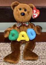 TY Beanie Babies DAD the Bear 9" Brown Father's Day Plush Collectible NWT
