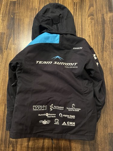 Karbon Ski Jacket Branded Team Summit Colorado Snowboard Winter Sponsors Size 10 - Picture 7 of 9