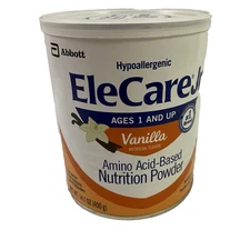 EleCare Jr Vanilla Amino Acid Based Nutrition Powder for Ages 1 and Up Exp 7/26