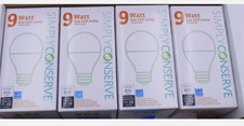 4 Pack Simply Conserve 9 Watt A19 Dimmable 2700KLED Light Bulb L09A1927KENCL 3G
