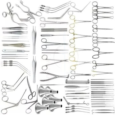 Tympanoplasty Instruments Micro 100 Pcs Ear Surgery Set of ENT Instruments Kit