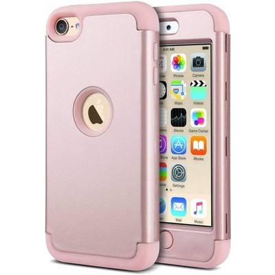 iPod Touch 5 6 7 Hülle Kratzfest Silikon PC Schutz Case Roségold