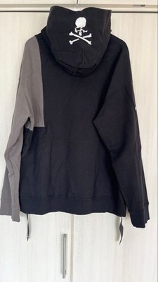 mastermind JAPAN C2H4 Skull Print Pullover Hoodie Black Gray L color-block hoodi