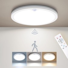 Wired Motion Sensor Ceiling Light 8.7 Inch 1800LM Dimmable LED Indoor Hallway...