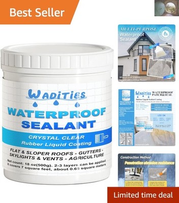Transparent Waterproof Coating - 500g Indoor & Outdoor Leak Repair Solution