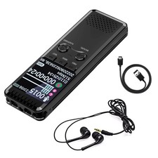 1 Intelligent 32GB Digital Recorder Voice Activated Recorder Supports Playback