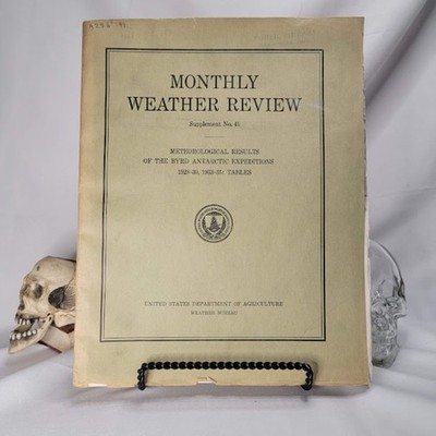 USDA Weather Bureau Monthly Review Meteorological Byrd Antarctica 1939 maps