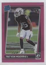 2021 Panini Donruss Optic Rated Rookie Pink Prizm Trevon Moehrig Tre'von uk2