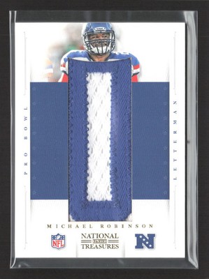2012 Panini National Treasures Letterman Michael Robinson #17 2/8 Letter Patch