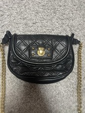Marc Jacobs vintage black leather quitled gold hardware small bag