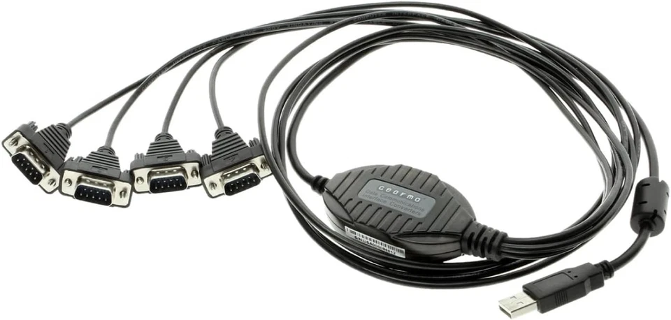 Compact 4 Port USB to Serial RS232 Adapter - ESD Protection - Image 3 of 4