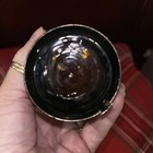 VTG SET Of 3- 1970's Tia Maria Liqueur Smoked Glass Cup w/Copper Handle and Base — photo 4