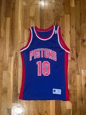 DENNIS RODMAN Champion Detroit Pistons Authentic Jersey 44 Bulls Mavs Lakers