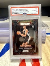 2023-24 Panini Prizm Monopoly Victor Wembanyama Red Pattern Icons #81 PSA 10 RC
