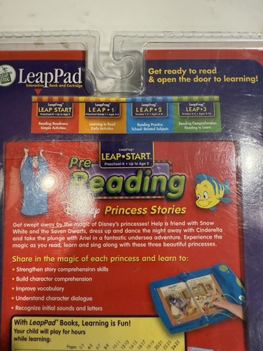 Leap Frog Leap Start Pre Reading Disney Princess Stories Book Cartridge - Picture 8 of 8