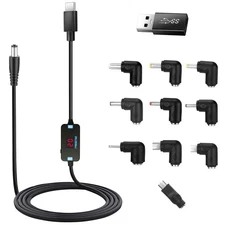 FARSENSE USB C to DC Adapter,Barrel PD Trigger Cable(3.3ft) with 10... 