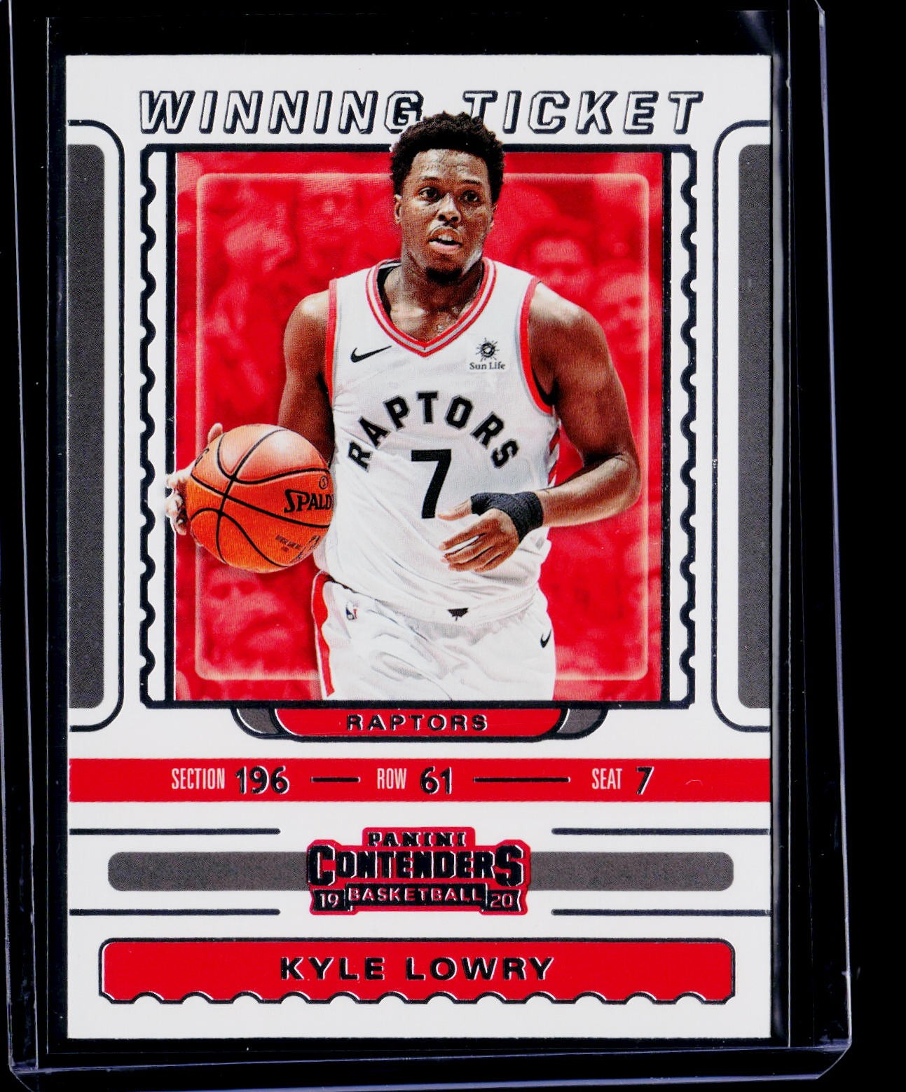 2019-20 Panini Contenders #17 Kyle Lowry Winning Ticket
