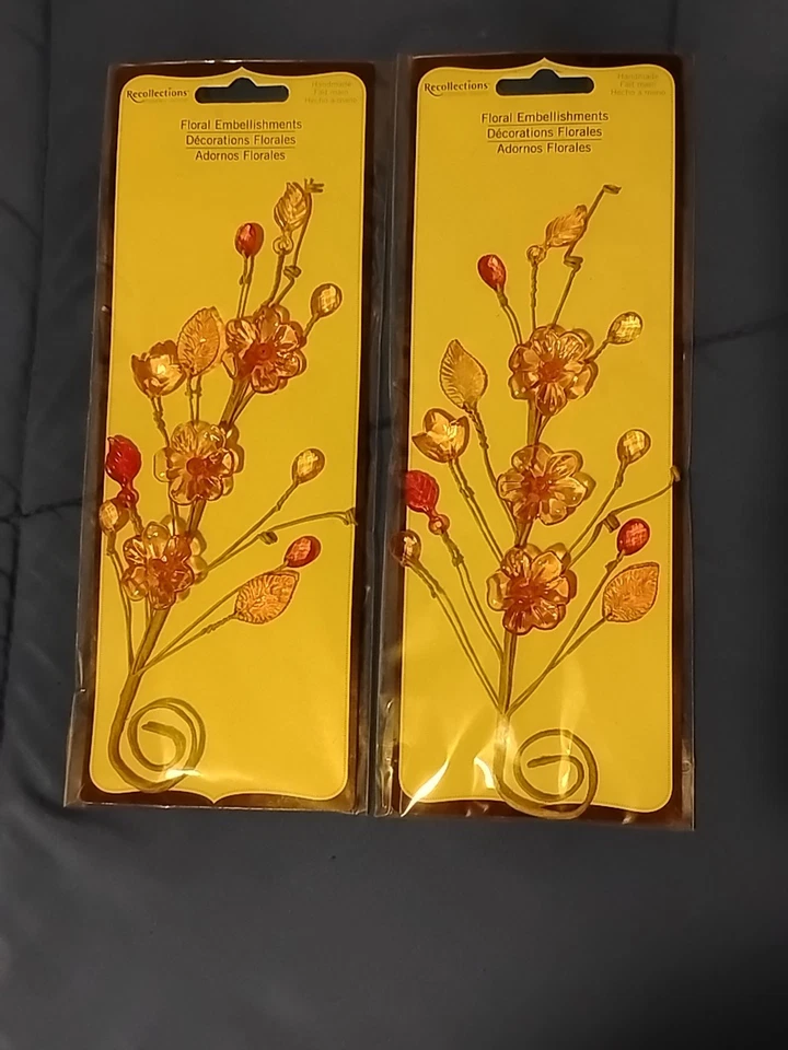 Floral Embellishments By Recollections All Handmade And Variety Of Colors - Image 4 of 4