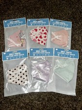 6 Pk Girls ORLY Cloth Face Mask Reusable Washable, Adjustable New Sealed